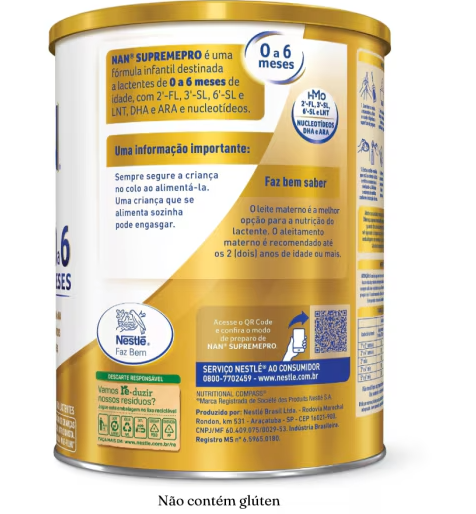 Fórmula Infantil Nan Supreme Pro 0 a 6 Meses 800g